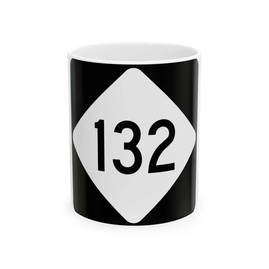 NC 132 (North Carolina) (Road Sign) White Coffee Mug 11oz - Go Mug Yourself