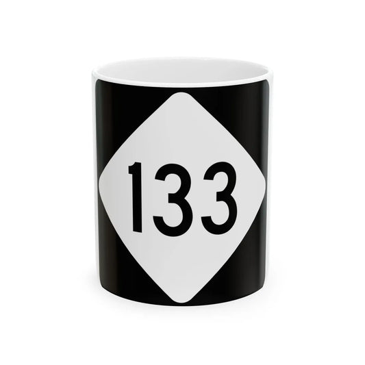 NC 133 (North Carolina) (Road Sign) White Coffee Mug 11oz - Go Mug Yourself