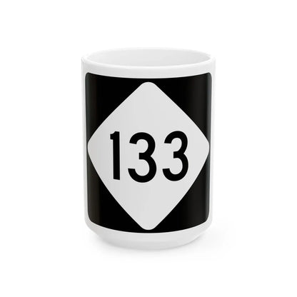 NC 133 (North Carolina) (Road Sign) White Coffee Mug 15oz - Go Mug Yourself