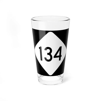 NC 134 (North Carolina) (Road Sign) Pint Glass 16oz 16oz - Go Mug Yourself
