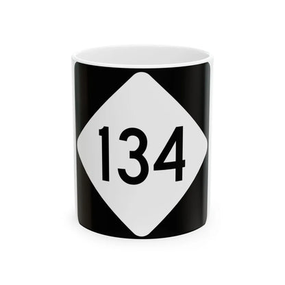 NC 134 (North Carolina) (Road Sign) White Coffee Mug 11oz - Go Mug Yourself
