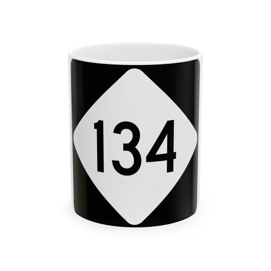 NC 134 (North Carolina) (Road Sign) White Coffee Mug 11oz - Go Mug Yourself