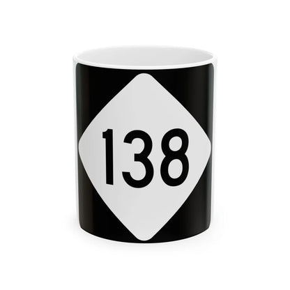 NC 138 (North Carolina) (Road Sign) White Coffee Mug 11oz - Go Mug Yourself