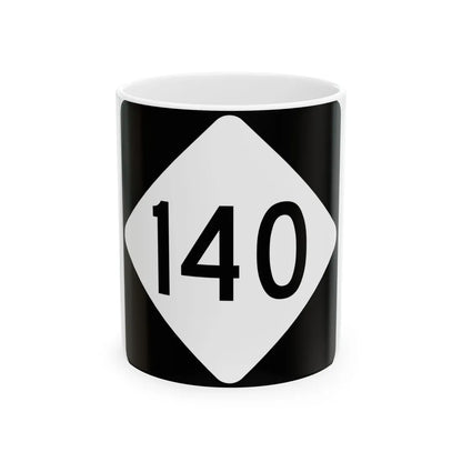 NC 140 (North Carolina) (Road Sign) White Coffee Mug 11oz - Go Mug Yourself
