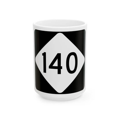 NC 140 (North Carolina) (Road Sign) White Coffee Mug 15oz - Go Mug Yourself