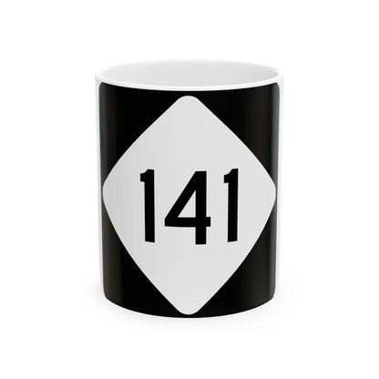 NC 141 (North Carolina) (Road Sign) White Coffee Mug 11oz - Go Mug Yourself