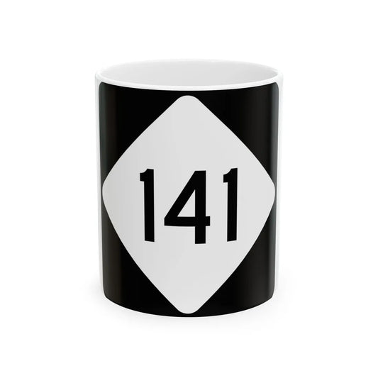 NC 141 (North Carolina) (Road Sign) White Coffee Mug 11oz - Go Mug Yourself