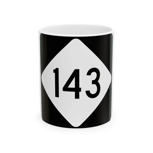 NC 143 (North Carolina) (Road Sign) White Coffee Mug 11oz - Go Mug Yourself