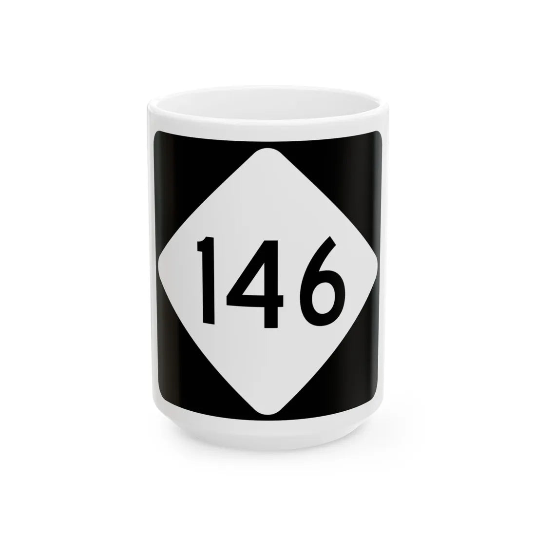 NC 146 (North Carolina) (Road Sign) White Coffee Mug 15oz - Go Mug Yourself