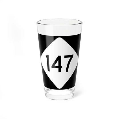 NC 147 (North Carolina) (Road Sign) Pint Glass 16oz 16oz - Go Mug Yourself