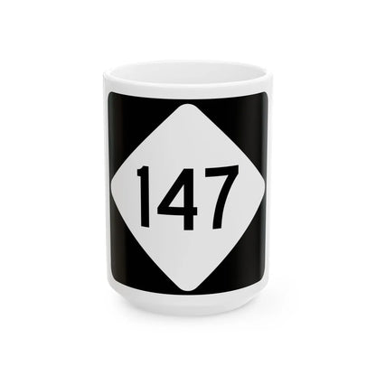 NC 147 (North Carolina) (Road Sign) White Coffee Mug 15oz - Go Mug Yourself