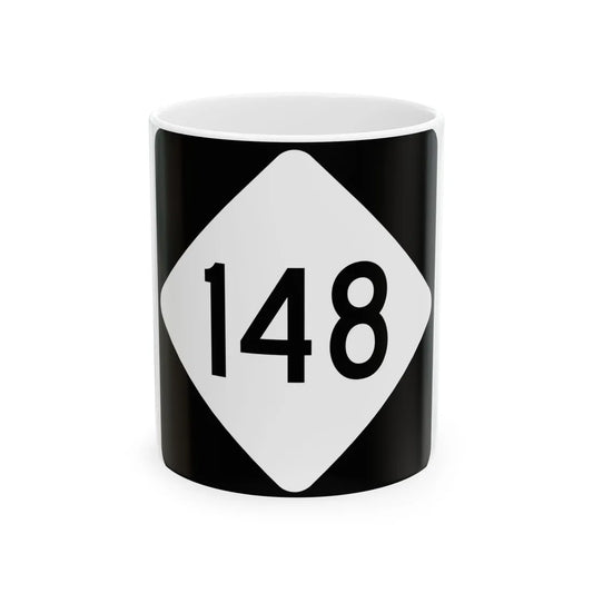 NC 148 (North Carolina) (Road Sign) White Coffee Mug 11oz - Go Mug Yourself