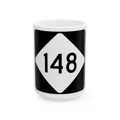NC 148 (North Carolina) (Road Sign) White Coffee Mug 15oz - Go Mug Yourself