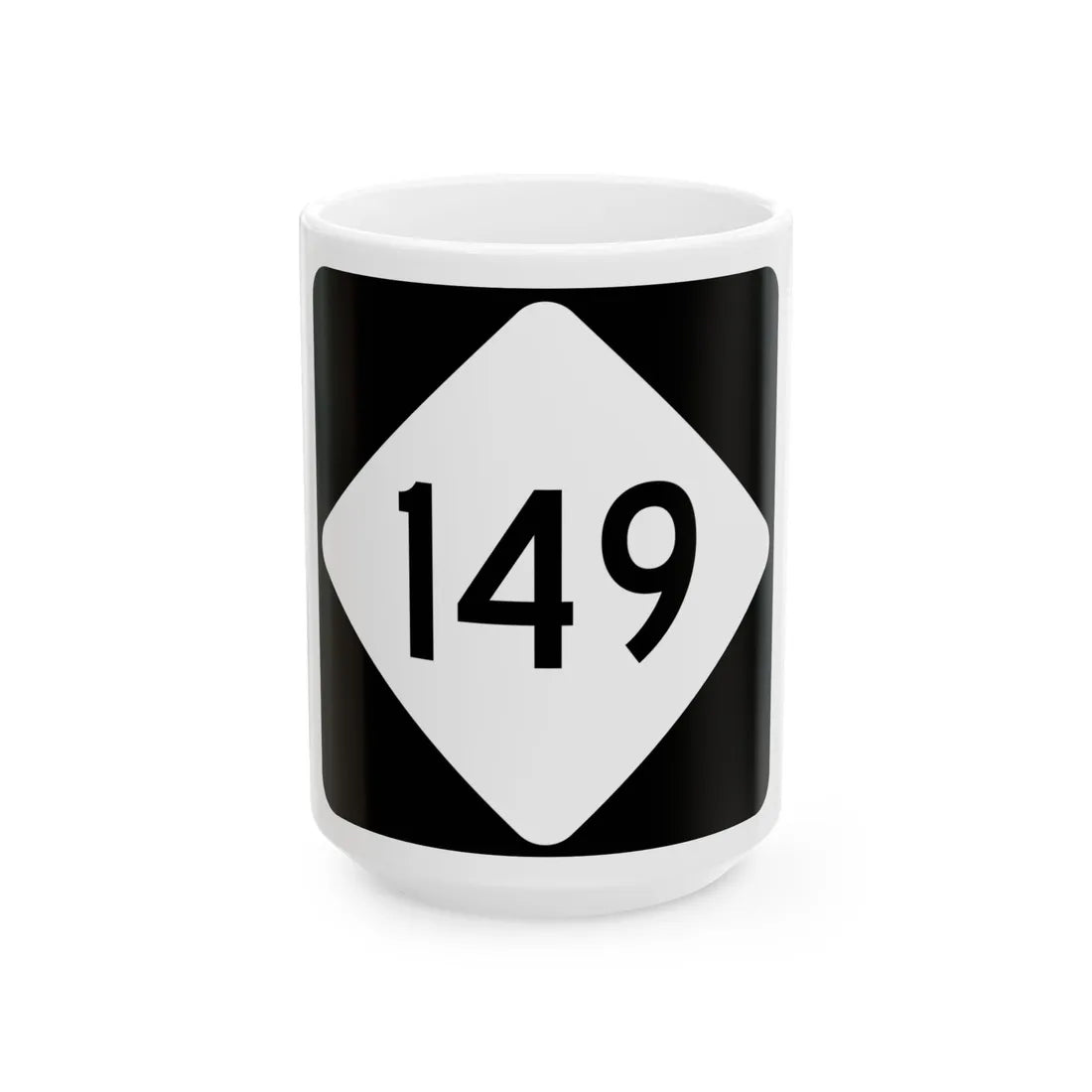 NC 149 (North Carolina) (Road Sign) White Coffee Mug 15oz - Go Mug Yourself