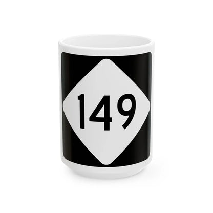 NC 149 (North Carolina) (Road Sign) White Coffee Mug 15oz - Go Mug Yourself