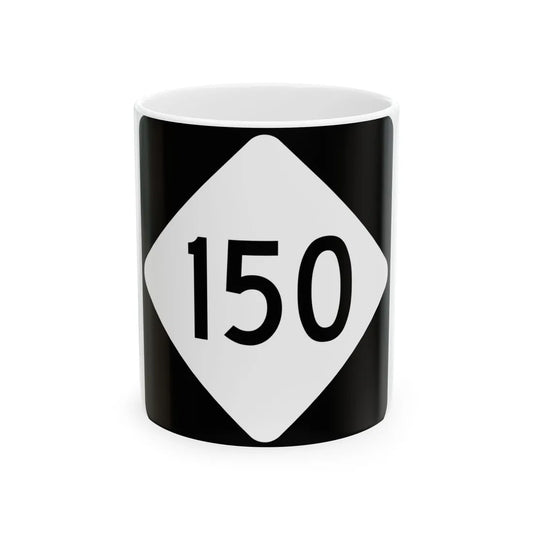 NC 150 (North Carolina) (Road Sign) White Coffee Mug 11oz - Go Mug Yourself