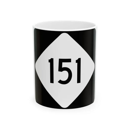 NC 151 (North Carolina) (Road Sign) White Coffee Mug 11oz - Go Mug Yourself