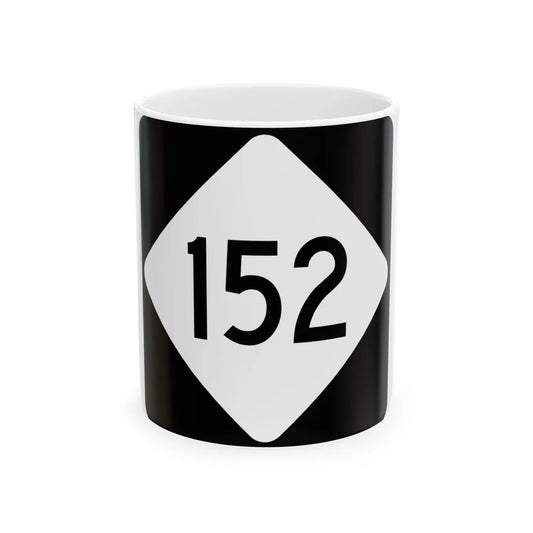 NC 152 (North Carolina) (Road Sign) White Coffee Mug 11oz - Go Mug Yourself