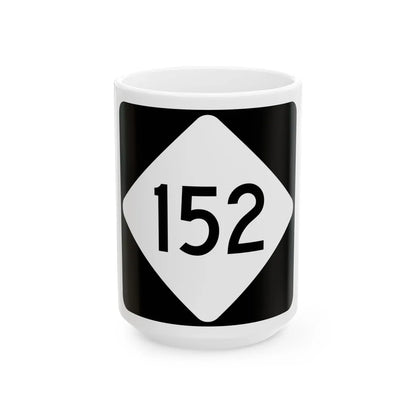 NC 152 (North Carolina) (Road Sign) White Coffee Mug 15oz - Go Mug Yourself