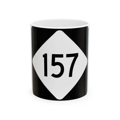 NC 157 (North Carolina) (Road Sign) White Coffee Mug 11oz - Go Mug Yourself