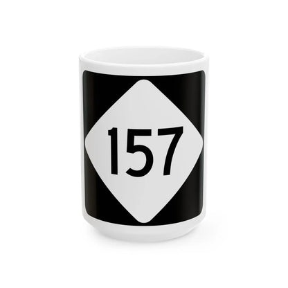 NC 157 (North Carolina) (Road Sign) White Coffee Mug 15oz - Go Mug Yourself