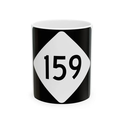 NC 159 (North Carolina) (Road Sign) White Coffee Mug 11oz - Go Mug Yourself