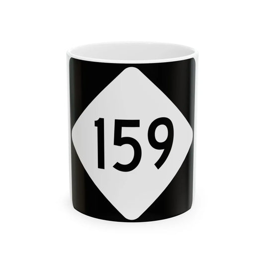NC 159 (North Carolina) (Road Sign) White Coffee Mug 11oz - Go Mug Yourself