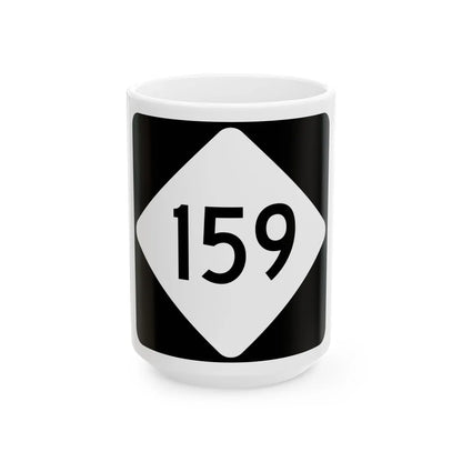 NC 159 (North Carolina) (Road Sign) White Coffee Mug 15oz - Go Mug Yourself