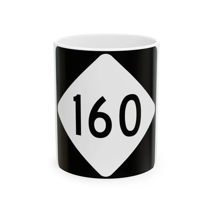 NC 160 (North Carolina) (Road Sign) White Coffee Mug 11oz - Go Mug Yourself