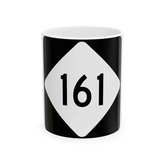 NC 161 (North Carolina) (Road Sign) White Coffee Mug 11oz - Go Mug Yourself