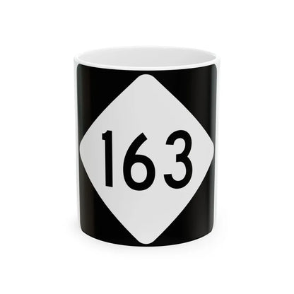 NC 163 (North Carolina) (Road Sign) White Coffee Mug 11oz - Go Mug Yourself