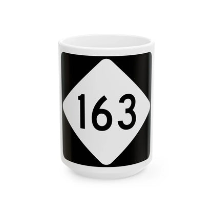 NC 163 (North Carolina) (Road Sign) White Coffee Mug 15oz - Go Mug Yourself
