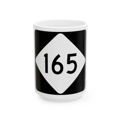 NC 165 (North Carolina) (Road Sign) White Coffee Mug 15oz - Go Mug Yourself