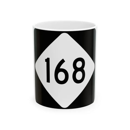 NC 168 (North Carolina) (Road Sign) White Coffee Mug 11oz - Go Mug Yourself