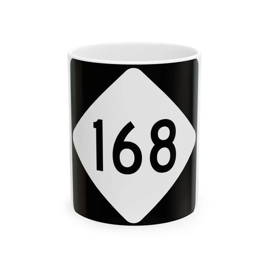 NC 168 (North Carolina) (Road Sign) White Coffee Mug 11oz - Go Mug Yourself