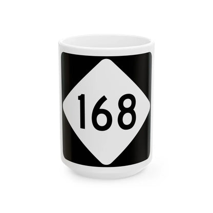 NC 168 (North Carolina) (Road Sign) White Coffee Mug 15oz - Go Mug Yourself