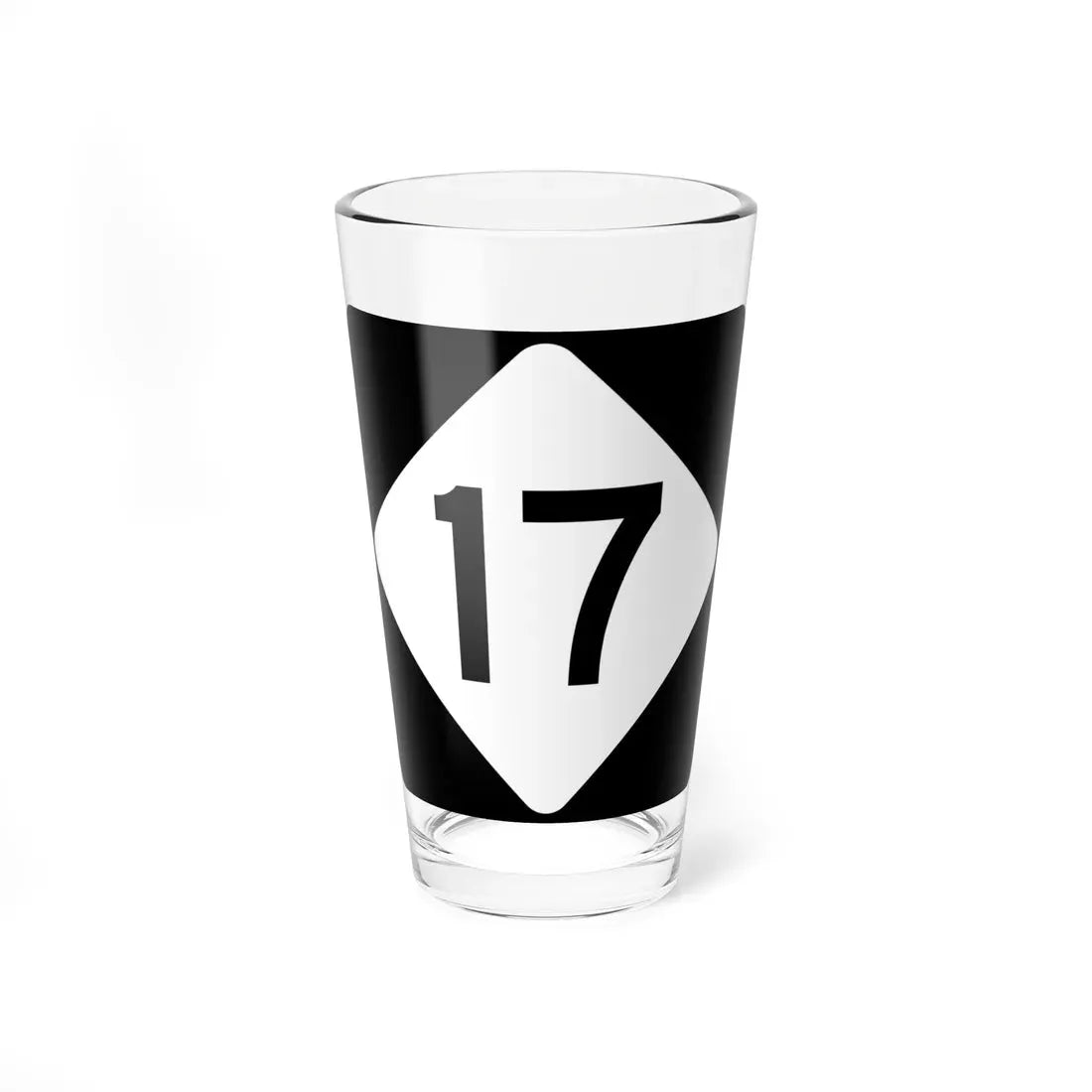 NC 17 (North Carolina) (Road Sign) Pint Glass 16oz 16oz - Go Mug Yourself