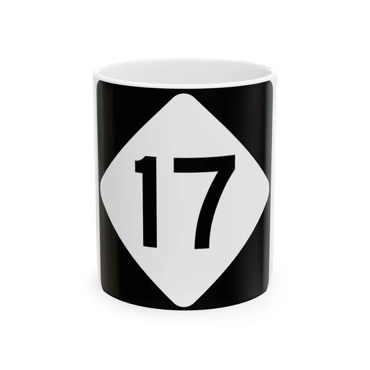 NC 17 (North Carolina) (Road Sign) White Coffee Mug 11oz - Go Mug Yourself