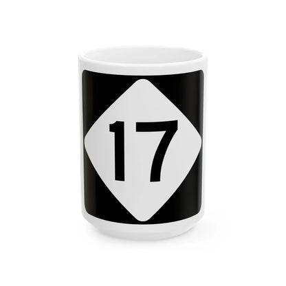 NC 17 (North Carolina) (Road Sign) White Coffee Mug 15oz - Go Mug Yourself