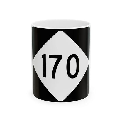 NC 170 (North Carolina) (Road Sign) White Coffee Mug 11oz - Go Mug Yourself