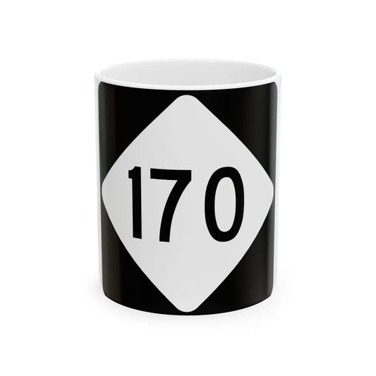 NC 170 (North Carolina) (Road Sign) White Coffee Mug 11oz - Go Mug Yourself