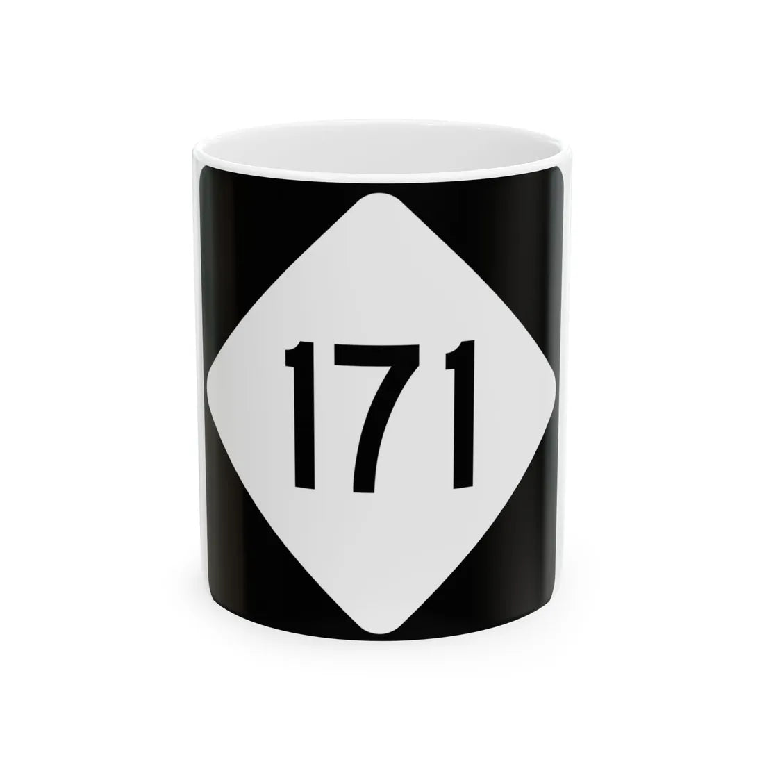 NC 171 (North Carolina) (Road Sign) White Coffee Mug 11oz - Go Mug Yourself