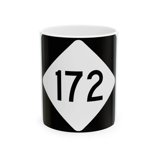 NC 172 (North Carolina) (Road Sign) White Coffee Mug 11oz - Go Mug Yourself