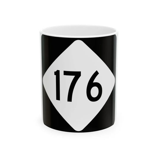 NC 176 (North Carolina) (Road Sign) White Coffee Mug 11oz - Go Mug Yourself
