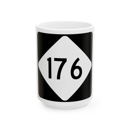 NC 176 (North Carolina) (Road Sign) White Coffee Mug 15oz - Go Mug Yourself