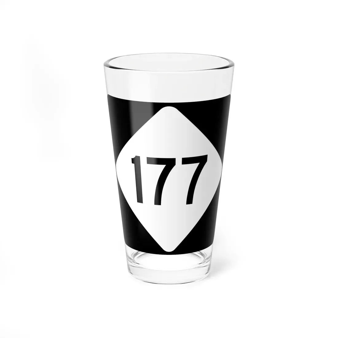 NC 177 (North Carolina) (Road Sign) Pint Glass 16oz 16oz - Go Mug Yourself