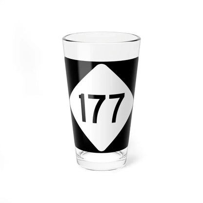 NC 177 (North Carolina) (Road Sign) Pint Glass 16oz 16oz - Go Mug Yourself