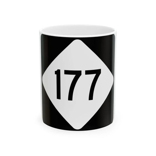 NC 177 (North Carolina) (Road Sign) White Coffee Mug 11oz - Go Mug Yourself