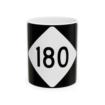 NC 180 (North Carolina) (Road Sign) White Coffee Mug 11oz - Go Mug Yourself