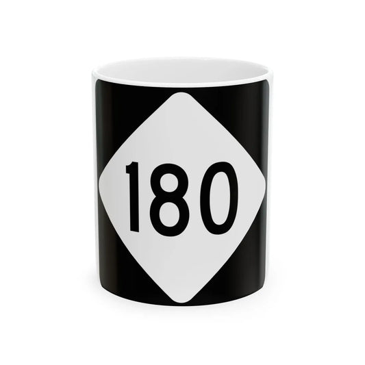 NC 180 (North Carolina) (Road Sign) White Coffee Mug 11oz - Go Mug Yourself
